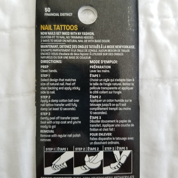 Maybelline Nail Tattoos FINANCIAL DISTRICT NIB - Picture 2 of 5